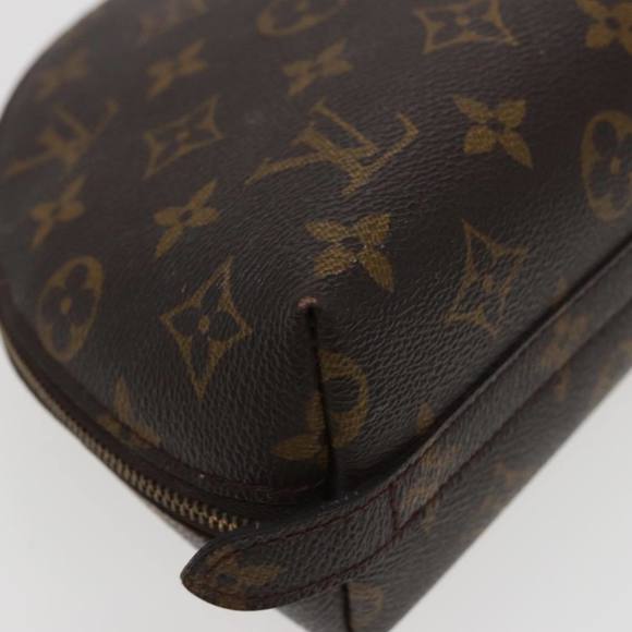 LOUIS VUITTON Monogram Trousse Demi Ronde Cosmetic Pouch M47520 LV Auth 78014 - Picture 15 of 16